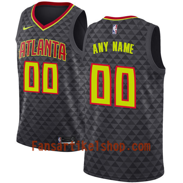 NBA Atlanta Hawks Trikot Benutzerdefinierte Nike 2017-18 Schwarz Swingman - Herren
